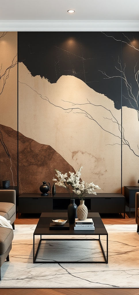 Modern Living Room Wallpaper